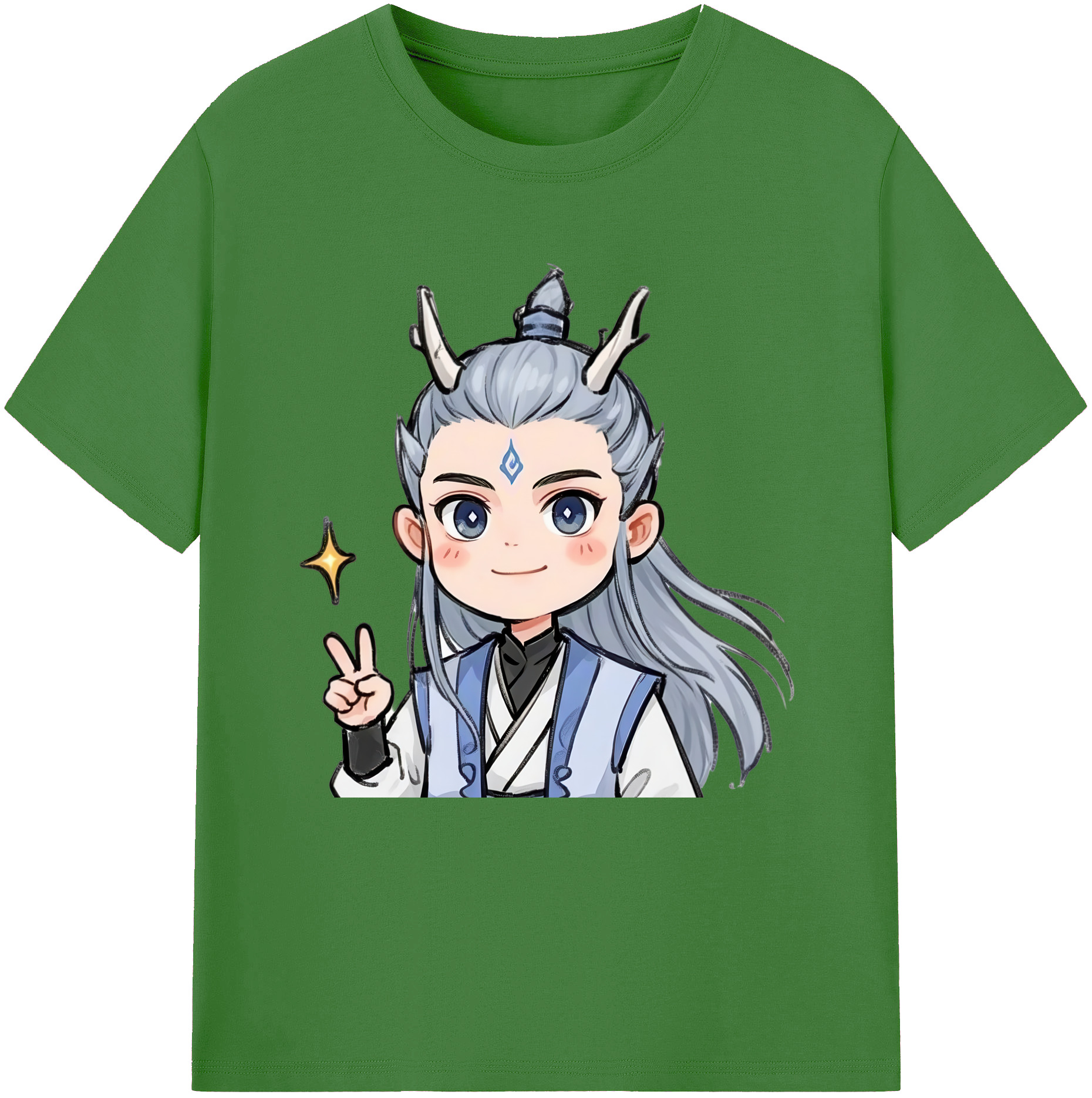 （画像用） Ne Zha 2 ナタ 魔童の大暴れ レディースカジュアルプリントTシャツ（綿100％）